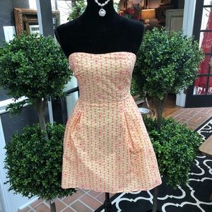 Lily Pulitzer strapless sun dress